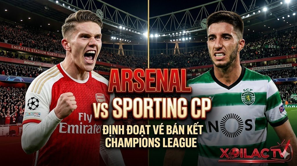 Nhận định Arsenal vs Sporting CP tứ kết lượt về Champions League: Căng thẳng tranh vé bán kết