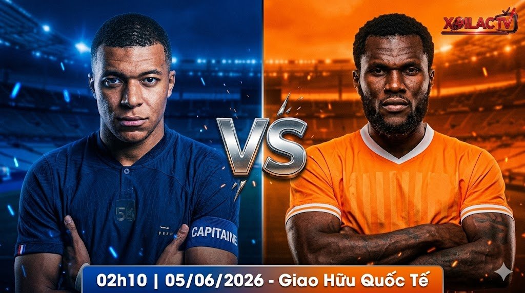 Nhận định bóng đá Pháp vs Bờ Biển Ngà lúc 2h10 ngày 5/6/2026. Chuyên gia Xoilac TV phân tích, soi kèo trận giao hữu quốc tế chuẩn xác.