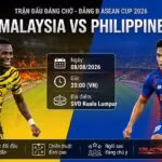 Nhận định, soi kèo trận đấu Malaysia vs Philippines lúc 20h00 ngày 08/08 bảng B ASEAN Cup 2026.
