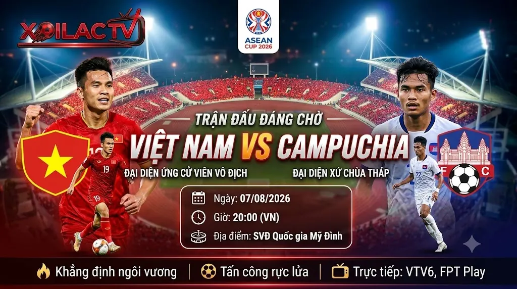 Nhận định Việt Nam vs Campuchia (20h00, 7/8): Khẳng định ngôi vương